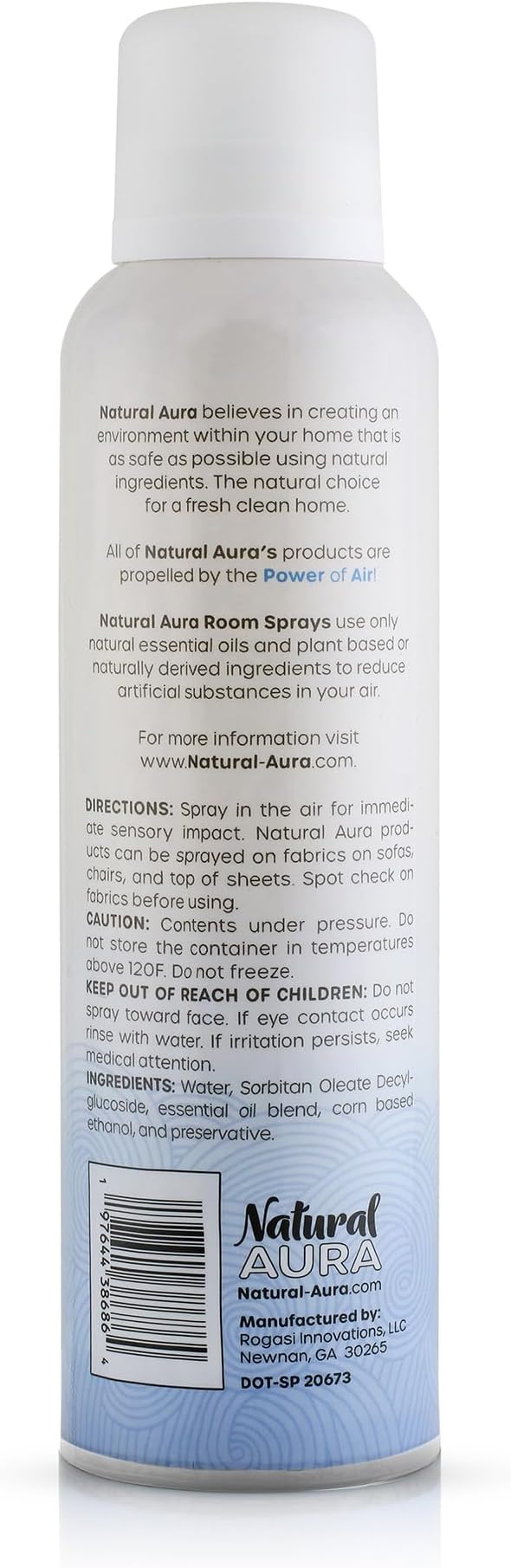Vanilla Bean Room Spray - 100% Plant Based - Aromatherapy Room Spray - Non-Toxic - Pet and Kids Safe - 6 oz.