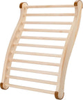 Sauna Backrest Sauna Accessories Wooden Slip-Resistant Non-Toxic Comfortable S-Shape Design Sauna Chair with Back, Sauna Accessories for Any Barrel or Infrared Sauna