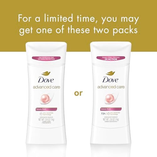 Dove Advanced Care Antiperspirant Deodorant Stick Beauty Finish for Helping Repair Skin Barrier After Shaving, with 72-Hour Sweat & Odor Protection, 2.6 oz (Pack of 2) - Image 4