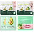 Hydrating Avocado Skincare Set 8 Pcs - Nicotinamide Face + Nourishing Lip + Moisturizing Hand & Foot | Botanical-Infused Restorative Care for Dry/Dehydrated Skin