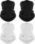 ROXUN 4 Pack Neck Gaiter, Cooling Breathable Face Mask UV Protection Scarf Hiking Bandana for Men/Women