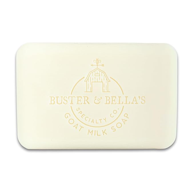 Buster & Bella's Unscented Triple Milled Goat Milk Soap - Sensitive Skin, Cruelty & Fragrance Free