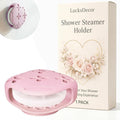 Shower Steamer Tray & Holder with Suction Cup – Non-Slip Silicone Molds for Aromatherapy Shower Steamers (1, Pink)