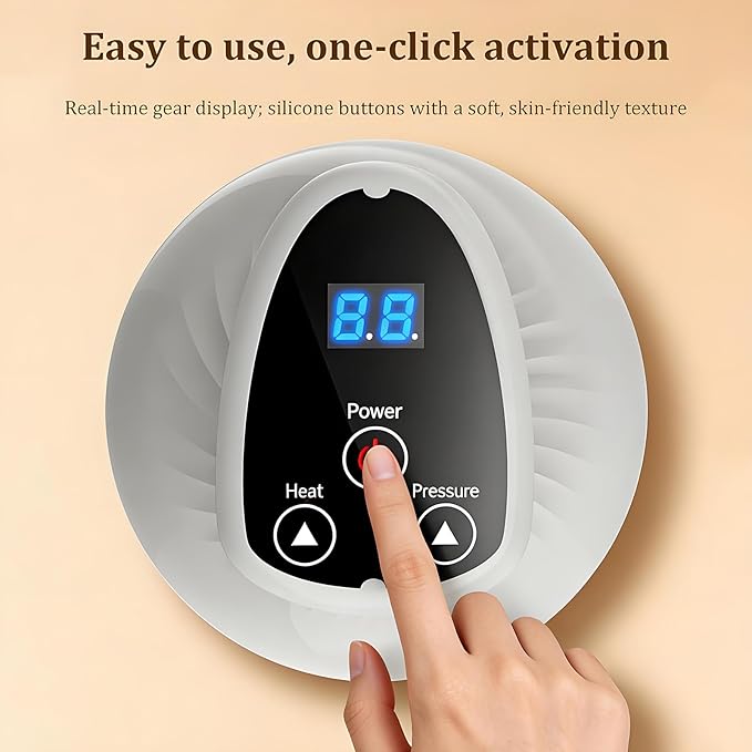 Vacuvia for Cellulite,2-in-1 LED Light Therapy and Vibration Massager,ull Body Electric Massage Tool with 9 Adjustable Intensity Levels,Portable Rechargeable Design for Arms, Legs, Back and Abdomen