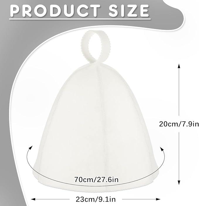 JaGely Sauna Hat for Men Women Sauna Hat Vaporarium Cap Russian Banya Cap for Bath House Accessories