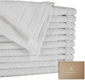 BIOWEAVES 100% Organic Cotton 700 GSM Luxury Wash Cloths GOTS Certified 13" x 13" Face Towel - Silver, Pack of 12