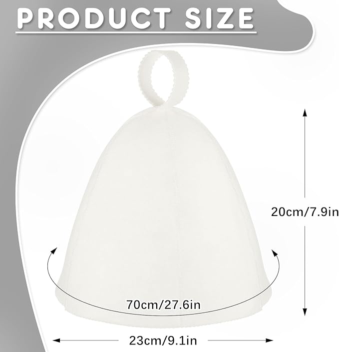 JaGely Sauna Hat for Men Women Sauna Hat Vaporarium Cap Russian Banya Cap for Bath House Accessories