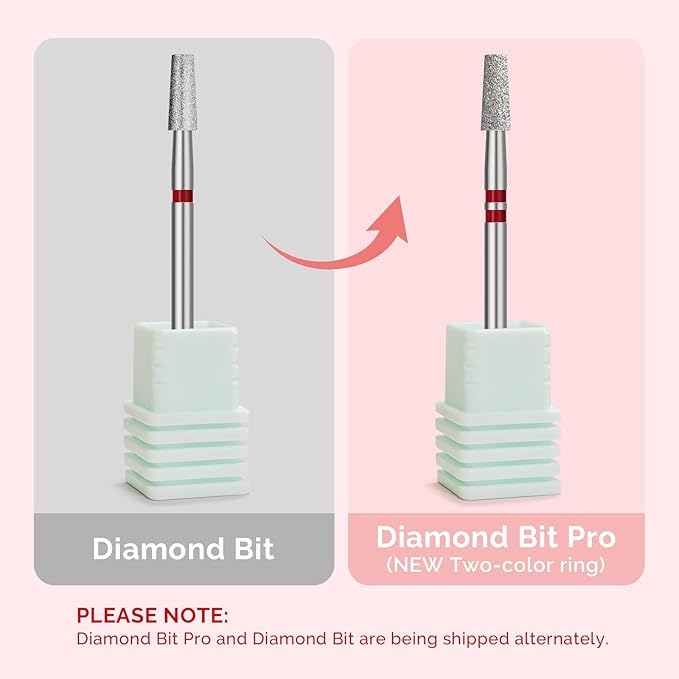 MelodySusie 3mm Short Tapered Barrel Cuticle Clean Nail Drill Bit 3/32'', Professional Safety Carbide Diamond Under Nail Cleaner for Cuticle Dead Skin Nail Prepare, Beginners Bits, Series Bit-S, Fine
