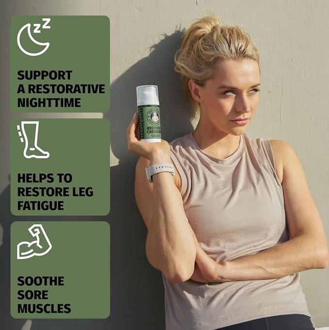 Coach Soak Magnesium Lotion with MSM - Magnesium Chloride & Menthol - Non-Greasy Alternative to Epsom Salt Lotion and Cream - Apply Before Sleep for Feet, Leg Cramps & Body - Eucalyptus 3.4oz