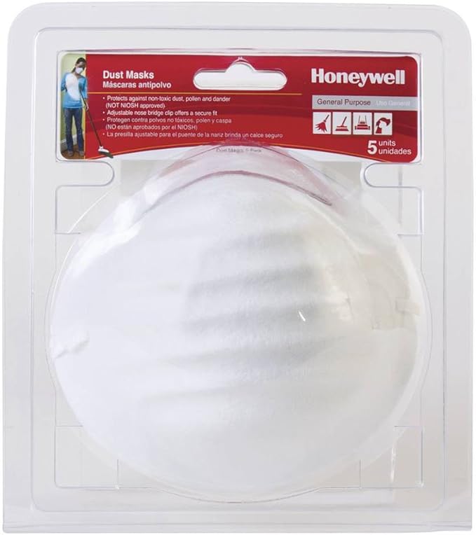 Honeywell Retail Retail Nuisance Disposable Dust Mask, 10-Pack (RWS-54000), White