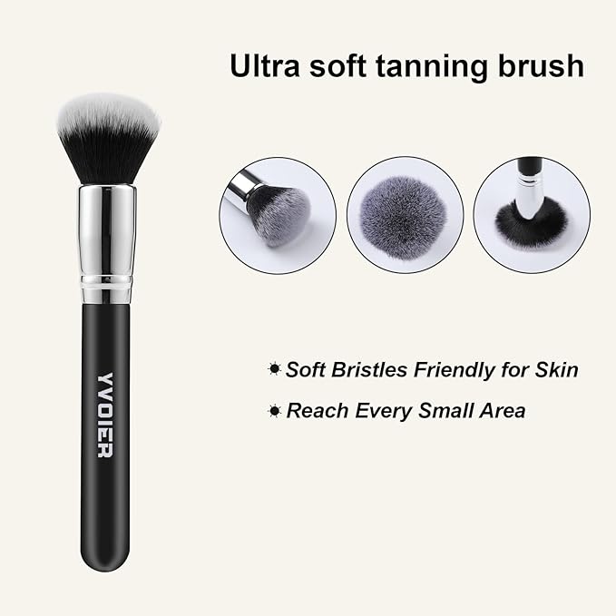 Yvoier Streakless Self Tanning Mitt Applicator Kit, 5 Pack Self Tanner Mitt with Tanning Glove, Self Tanner Back Applicator, Tanning Brush, Mini Face Glove and Exfoliating Mitt