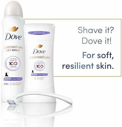 Dove Invisible Antiperspirant Deodorant Dry Spray Sheer Fresh 3.8 oz 12CT - Image 5