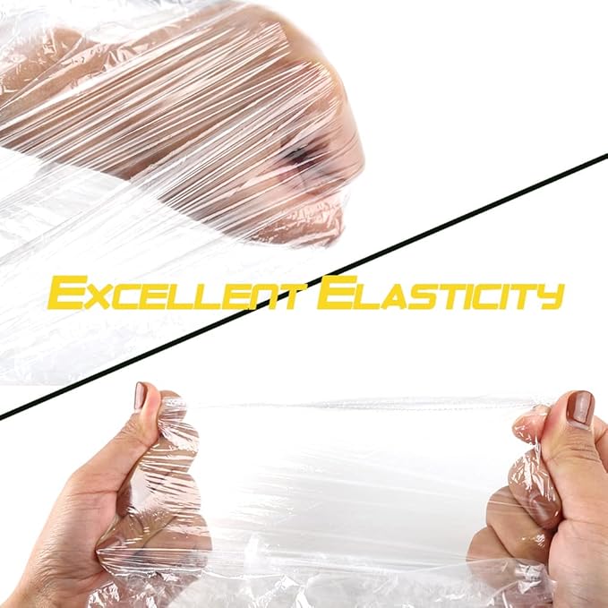 Super Big XXLarge Shower Cap 10 pcs Disposable Plastic Bath Cap Waterproof Dustproof Spa Shower Cap Bathing Hair Caps for Women, Travel, Home Use, Hair Salon