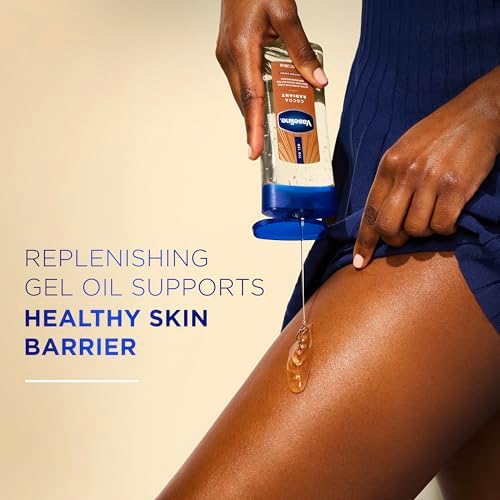 Vaseline Cocoa Radiant Body Gel Oil, Glowing Skin + Cocoa Butter 6.8oz 3ct - Image 5