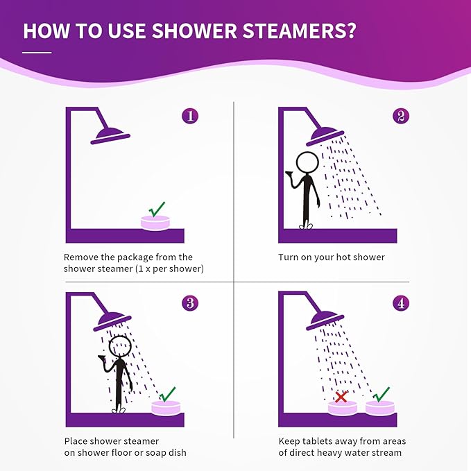 Shower Steamers Aromatherapy Gifts for Women, 18-Pack Organic Eucalyptus Lavender Mint Essential Oil Shower Bombs, Self Care Stress Relief Birthday or Easter Basket Stuffers Gifts for Mom/Wife/Friends