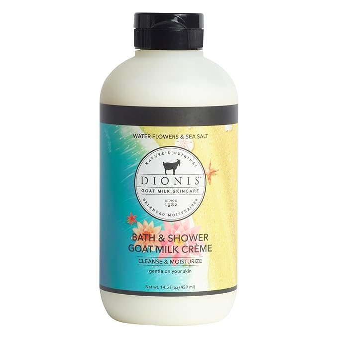 Dionis Bath & Shower Goat Milk Crème Water Flowers & Sea Salt 14.5oz (Pack of 1)