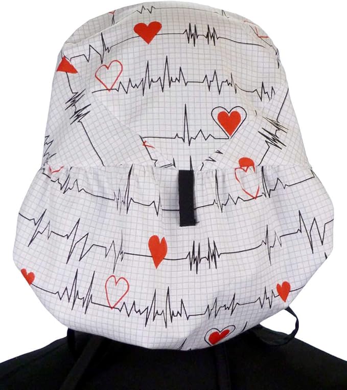 Sparkling EARTH Big Hair Ponytail Classic Surgical Style Scrub Working Cap - Made in The USA!!!