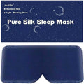 100% Mulberry Silk Sleep Mask for Women & Men Beauty Sleep, Adjustable Blindfold Silk Eye Mask for Sleeping Side Sleepers, Soft Pressure-Free Design for Home, Travel, Office, Nap