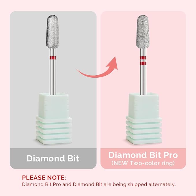 MelodySusie 5mm Round Tapered Cuticle Clean Nail Drill Bit 3/32'', Professional Safety Carbide Diamond Under Nail Cleaner for Cuticle Dead Skin Nail Prepare, Beginners Bits, Series Bit-S, Fine