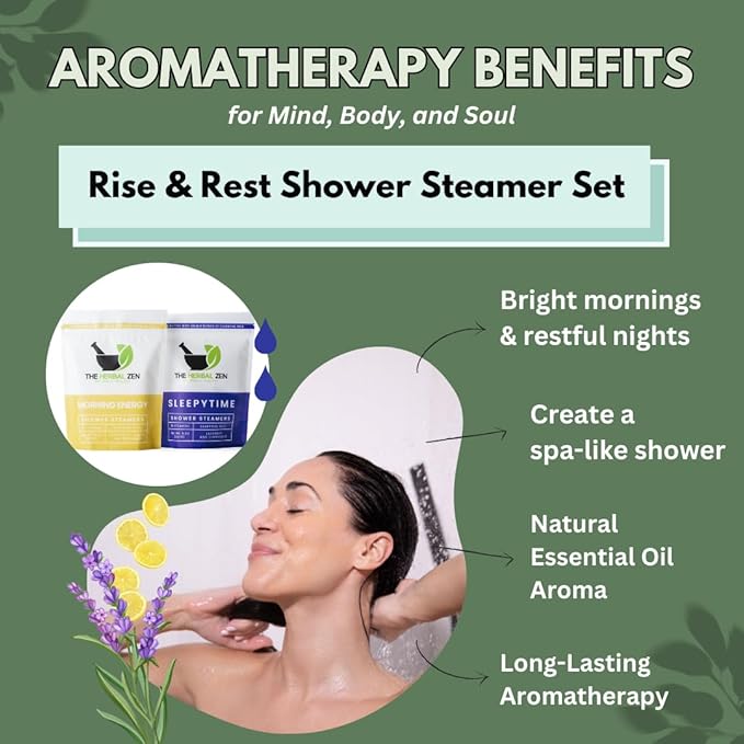 Aromatherapy Shower Steamer Gift Set - USA Made Mothers Day Gift for Mom - Shower Bomb Tablets Made with Soothing Natural Essential Oils - Relaxation Gift for Women and Men