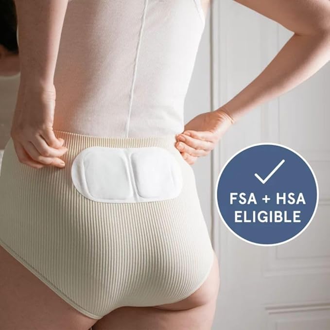 LOLA Heating Patches for Period Cramps (3 Count), Soothing Natural Heat Therapy for Pain Relief, Disposable Heating Pad