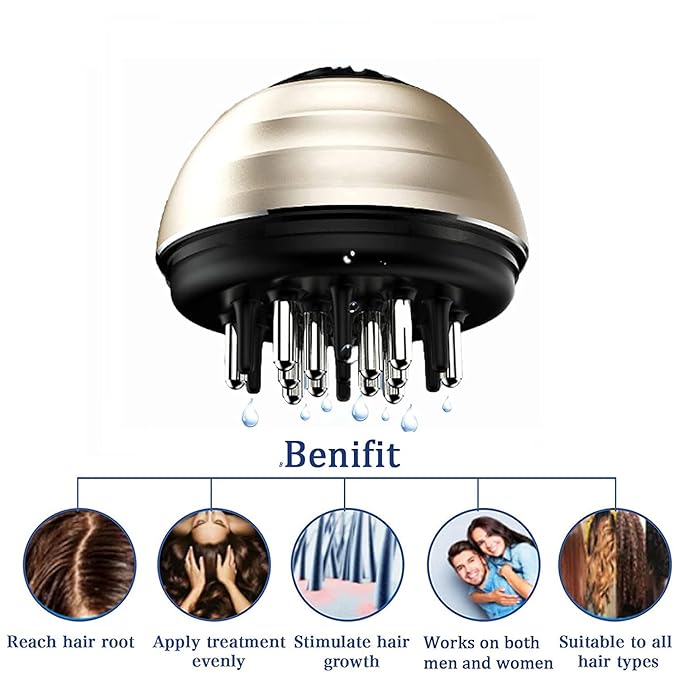 Manual Massager Hair Care Comb,Scalp Applicator Hair Oil Applicator,Scalp Massager Brush Hair Growth Help for Hair Growth