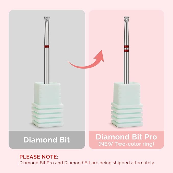 MelodySusie 6.7mm Inverted Tapered Cuticle Clean Nail Drill Bit 3/32'', Professional Safety Carbide Diamond Under Nail Cleaner for Cuticle Dead Skin Nail Prepare, Beginners Bits, Series Bit-S, Fine