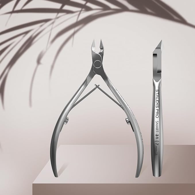 Staleks Pro SMART 31 Cuticle Nippers – 7mm Blade Cuticle Trimmer – Sharp & Durable Stainless Steel – Professional Manicure Tool