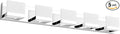 Tipace Dimmable Modern 5 Lights LED Vanity Light for Bathroom Up and Down Chrome Bathroom Wall Light Fixtures Over Mirror(White Light 6000K)