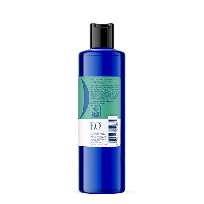 EO Body Oil Grapefruit Mint 8 oz Pack of 1, Nourishes Skin, Contains Vitamin E