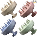 INVODA 4PCS Scalp Massage Brushes Ultra-Soft Silicone Shampoo Brushes for Deep Cleaning & Relaxation – Gentle Hair Care for All Hair Types (Men, Women, Pets) Ergonomic Shower Brush Set