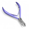 Professional Cuticle Cutter Stainless Steel Cuticle Nippers with Sharp Blades and Double Spring Cuticle Clippers - Nail Cuticle Trimmer Tool for Manicure & Pedicure Beauty at Home/Spa/Saloon Purple