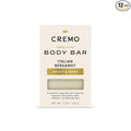 Cremo Exfoliating Body Bar for Men, Italian Bergamot Scent, Multi-Layered Fragrance That Buffs, Cleanses and Hydrates Skin, 5oz (Pack of 12)