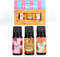 Folkulture Fruity Essential Oils Set for Diffuser | Pack of 3 Fruity Aromatherapy Oils – Peach, Strawberry | Refreshing Home Fragrance for Relaxation & Every Day Gifts Set