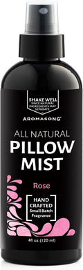 Aromasong Rose Pillow Spray for Sleeping - All Natural Calming Linen & Bedtime Sleep Mist for Deep Sleep - Pillow Spray Aromatherapy with Botanical Essential Oils for Relaxing Stress