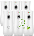 Automatic Air Freshener Spray Dispenser (6-Pack), Free Standing or Wall Mounted Adjustable Aromatherapy Machines for Home, Indoor, Bathrooms, Offices, Hotels and Commercial Places (White, 001)