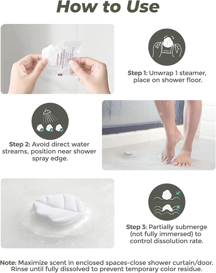 Momcozy 14 Pack Shower Steamers, Mothers Day Gifts, Self Care for Women, Bridal Shower, Aromatherapy with Natural Peppermint & Eucalyptus Essential Oil, Relaxation, Long-Lasting, Ideal Spa Gifts