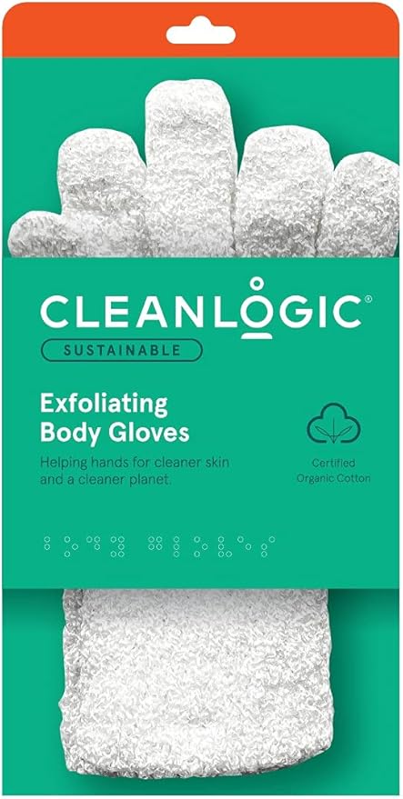 Cleanlogic - Bath Gloves Exfoliating - 2 CT