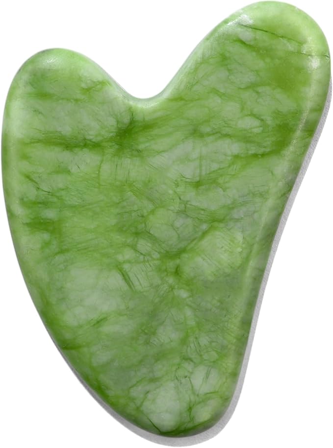 huefull Natural Xiuyan Jade Gua Sha Tool for Face & Body, Self-Care Gift for Women & Men