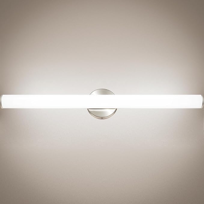 OOWOLF 31.5 Inch LED Bathroom Vanity Light, Brightness Adjustment Vanity Light Bar 30W 3000LM, Natural White 4000K Wall Lights Fixture Over Mirror, Modern Vanity Lighting for Bathroom/Dressing Room