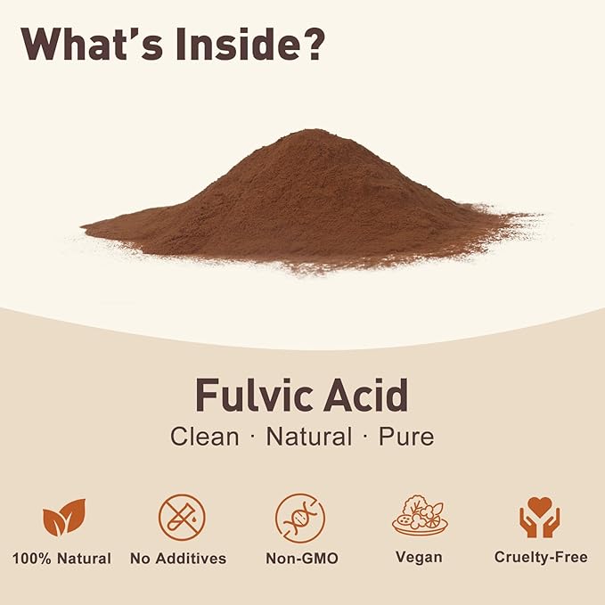 Fulvic Acid Detox Bath Powder 4oz – Natural Mineral Bath Soak for Foot & Body, Vegan Self-Care Spa Gift, No Additives, Gentle on Skin, Fast Dissolving, Includes 5g Scoop, Easy to Use