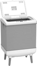 Electactic Towel Warmer Bucket, 35L Towel Heater with Fast Heating & Drying Modes, Foldable Design, Removable Hanging Hooks, Overheat Protection, Fits 3 Large Towels or 2 Robes for Bathroom or SPA
