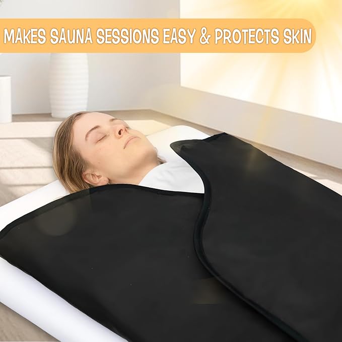 31"x71" Sauna Blanket Insert 2 Pack Machine Washable Blanket Towel Insert Super Absorbent Towel for Infrared Sauna Blankets (2, White)