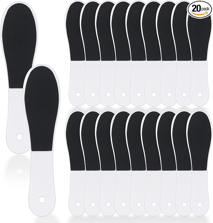 20 Pcs Foot File Callus Remover Double Side Skin Foot File Professional Foot File Pedicure Tools for Dead Skin Smoothing