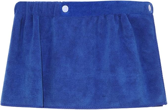 Men Soft Wearable Bath Towel Short Pants Soft Mircofiber Swimming Beach Towel Blanket Toalla De Playa (Color : Blue, Size : 27 x 140cm)