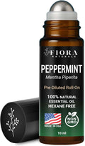 Peppermint Essential Oil Roll On – Cooling Aromatherapy Peppermint Oil Rollerball, Pre-Diluted Essential Oil Roller for Head, Travel & Everyday Refresh, 100% Natural, Compact Roll On Stick