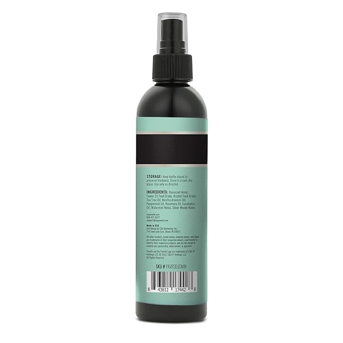 Pavelle Room Spray, 100% Natural Essential Oil Bathroom Air Freshener & Aromatherapy for Stress Relief, Long Lasting, Non Toxic, Concentrated Deodorizer, Made in the USA, Garden Mist, 8 Fl. Oz