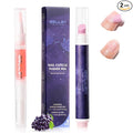 Gellen Ceramic Cuticle Oil Pusher Pen, 2Pcs Cuticle Remover Pen & Nourishing Cuticle Oil Pen for Hangnails & Dry & Damaged Nails, 2-in-1 Cuticle Care Set for Home and Salon Use