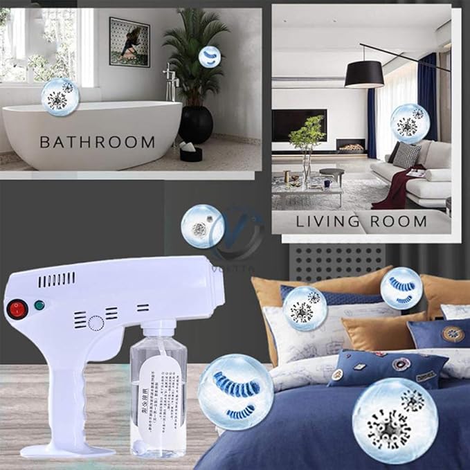 Nano Steam Gun Micro Mist Salon Treatment Hair Steamer Machine, Electric Nano Steam Gun Handheld Sterilizer Disinfectant, Hair Face Care Spray Moisturizing Humidifier Hair Care Styling Tool