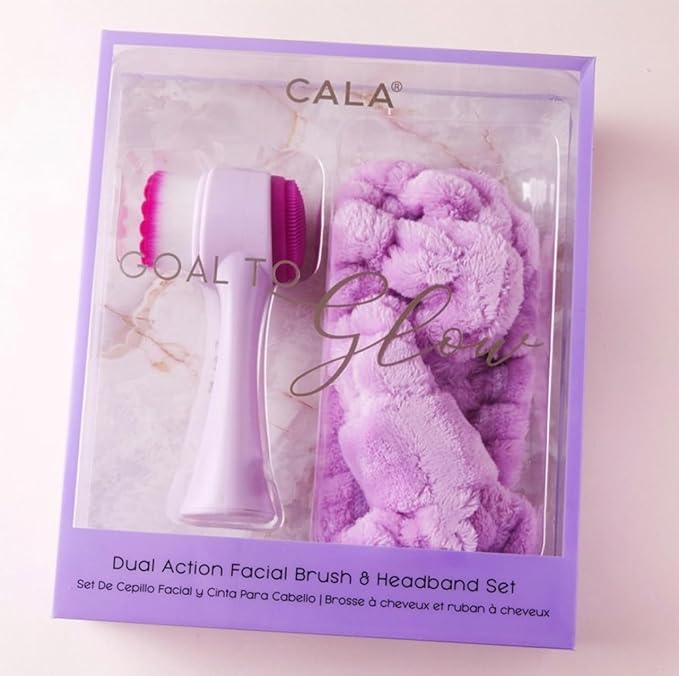 Cala Dual Action Facial Brush & Headband Set